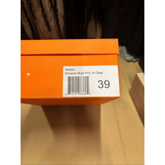 Nalebe Dimante Mule PVC in Clear NWB Size 39/9 - Picture 5 of 7